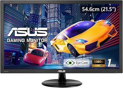 ASUS VP228H 21.5" Full HD 1ms LED Monitor VGA DVI HDMI 1920x1080 White