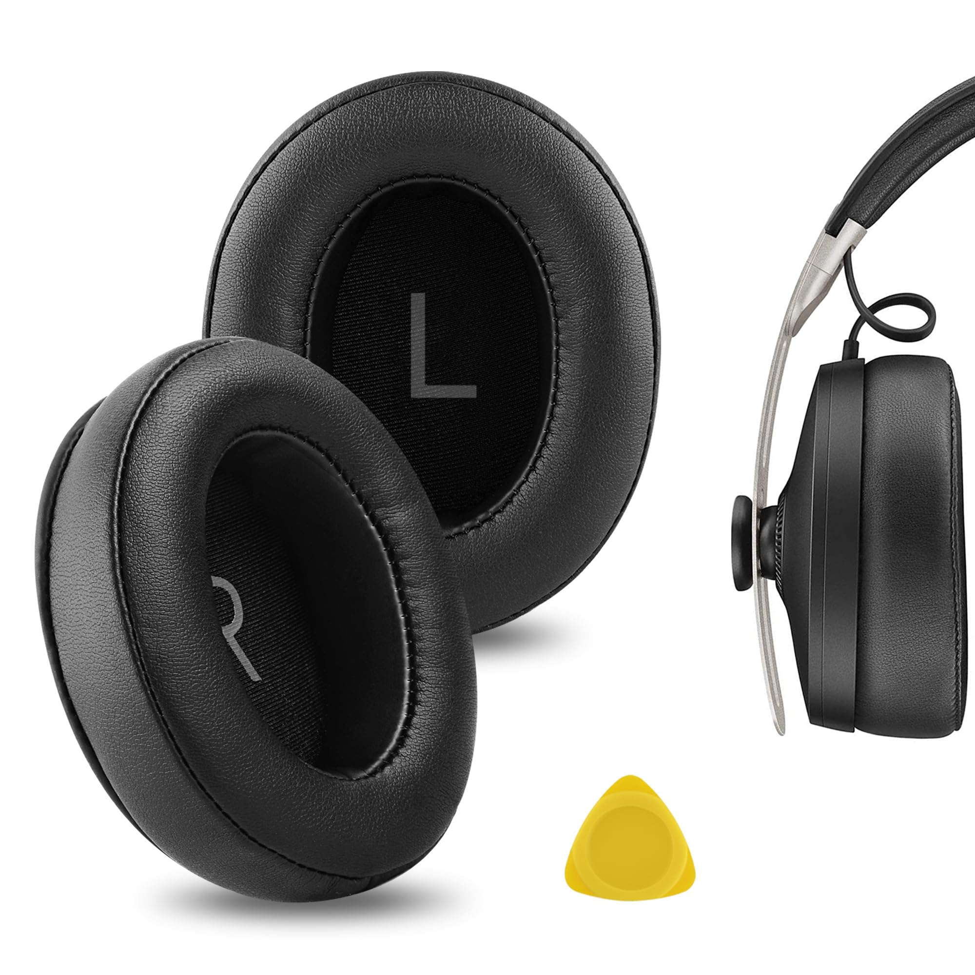 Geekria Replacement Ear Pads for Sennheiser Momentum 3.0 Wireless Headphones Ear Cushions, Repair Parts (Black)
