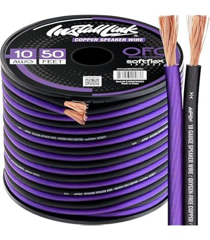 Amazon.com: 25' feet True 10 Gauge AWG OFC Speaker Wire Green