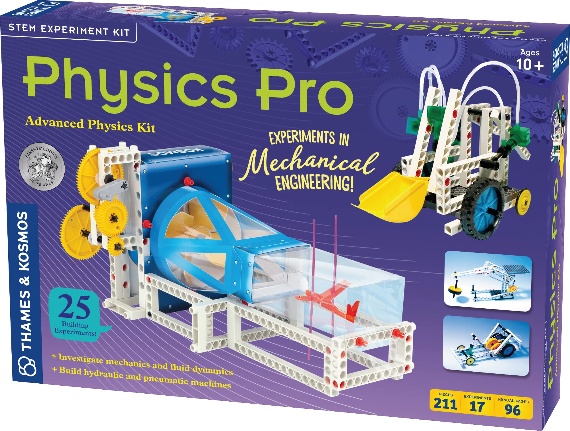 Thames & Kosmos | 625314 | Physics Pro (V 2.0) | Advanced Physics Kit | Build Hydraulic and Pneumatic Machines | 31 Experiments | Ages 8+