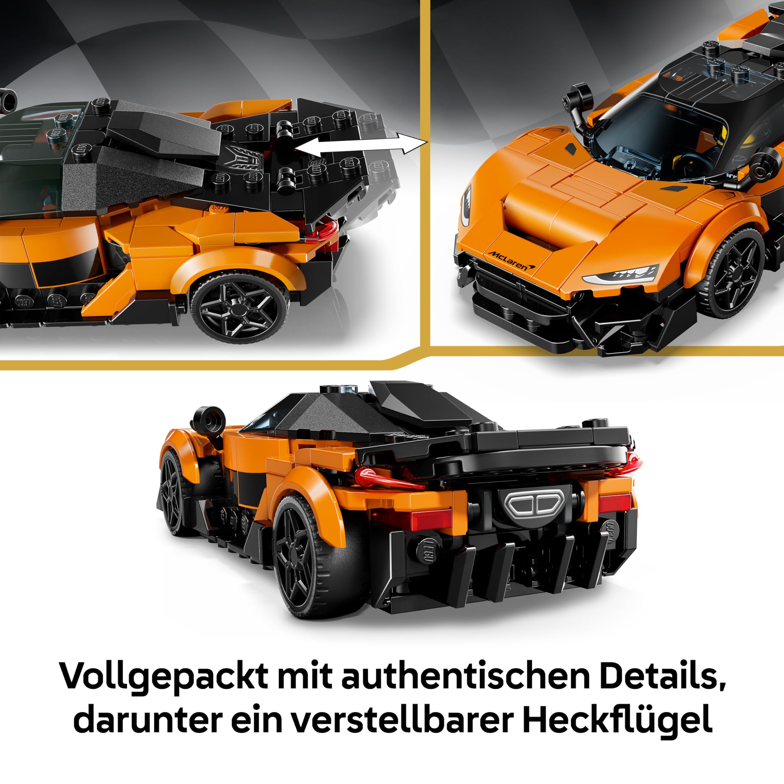 LEGO Speed Champions McLaren W1 - Modellauto mit sammelbarer Fahrer Minifigur - Geburtstagsgeschenkidee für Jungen ab 9 Jahren und Motorsportfans - 77257 4