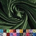 Ice Fabrics Solid Minky Fabric by The Yard - Soft, Smooth and Luxury 58/60" Extra Wide Olive Minky Fabric for Blankets, Apparel, Baby Accessories, Throws, Pillows & More - Olive - 1 Yard