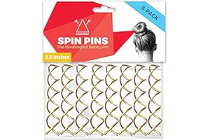 HAWWWY Gold Spiral Hair Pins - 8 Pack of 2.5 Inch Bobby Pins for Buns, Updos, and Messy Styles - Hair Accessories for Women and Kids - Twist Design for Thick or Fine Hair