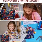 Marvel Avengers Art Set for Kids 130+ Pieces Spiderman Colouring Pencils Pens view 5