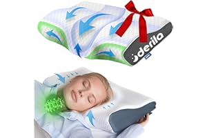 Derila King Size Cervical Pillow for Sleeping - Support Pillow for Side, Back, Stomach Sleepers - Contour Best Bed Pillows fo