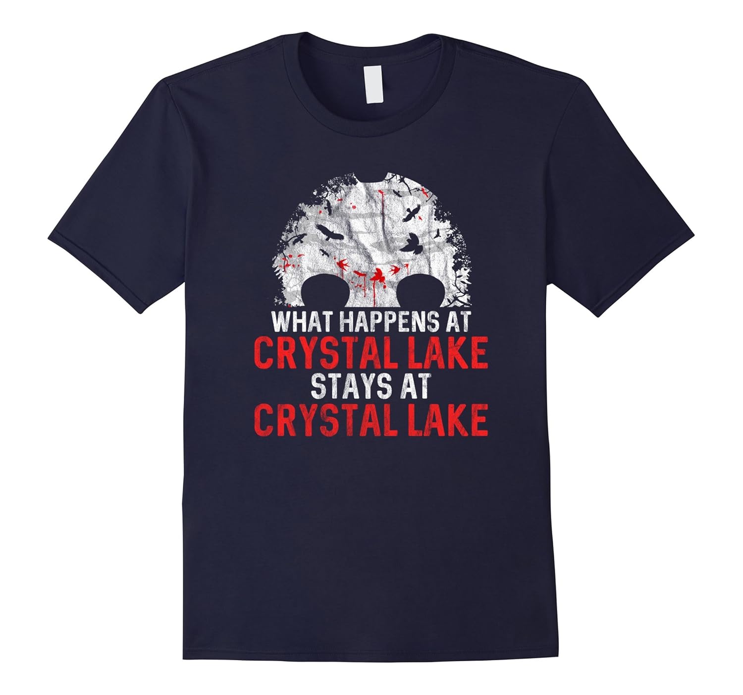 Crystal Lake Counselor Shirt - Retro Horror Movie Camping-Rose