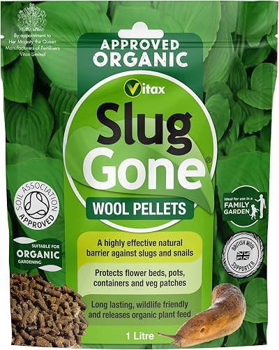 Vitax Slug Gone Wool Pellets 1L Natural Organic Barrier for Slugs & Snails