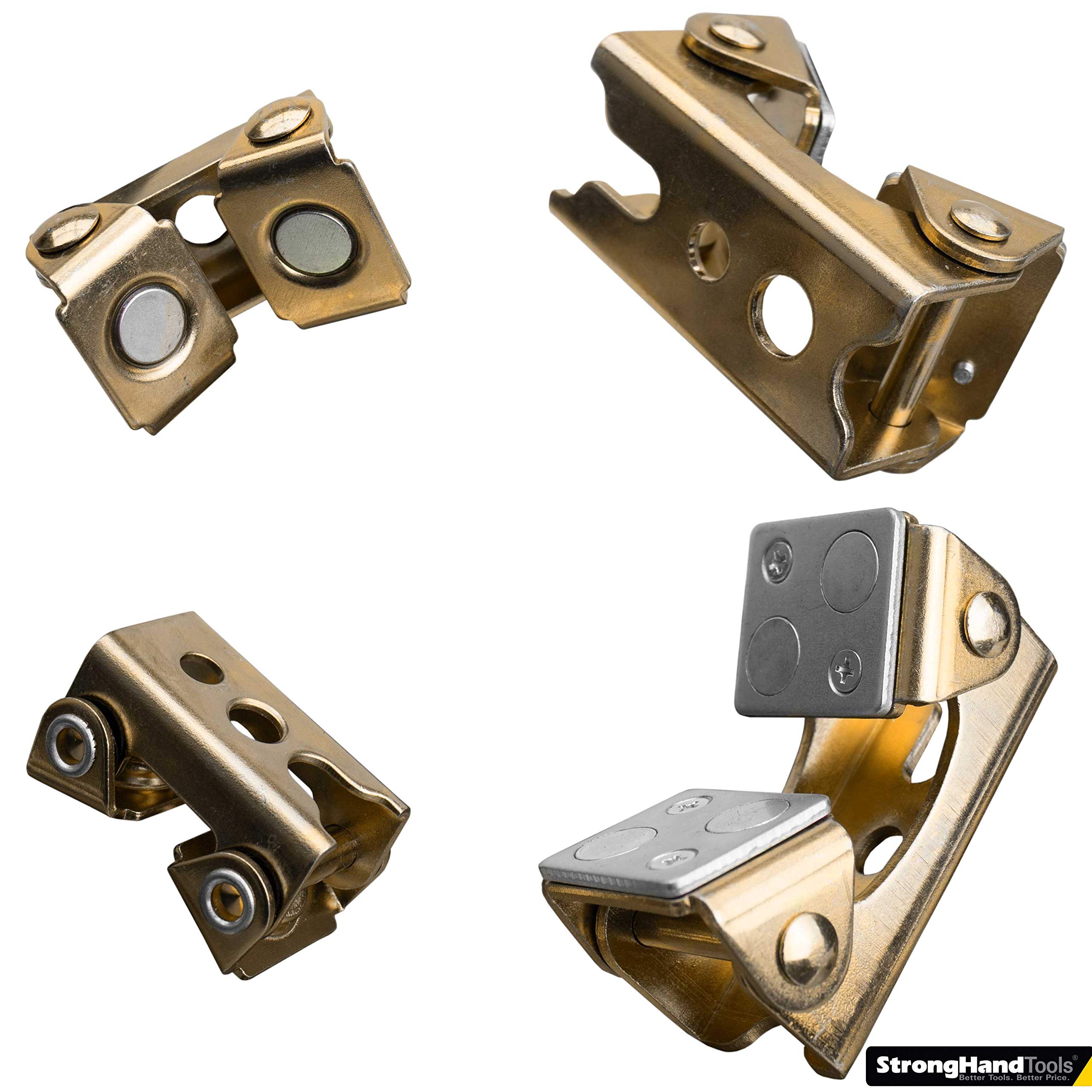 Strong Hand Tools, Adjustable, Magnetic V-Pads, 4 Piece Kit (2 pcs. 2.2")(2 pcs. 3.4")