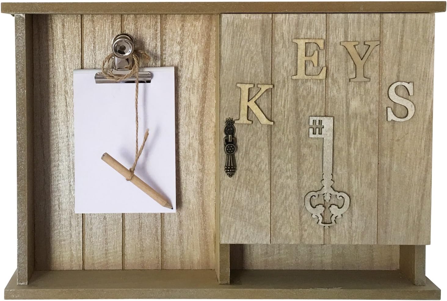 Zardina Vintage Wall Mounted Wooden Key Storage Cabinet Box With Memo Writing Pad Amazon Co Uk Kitchen Home