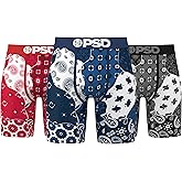 PSD Underwear Mens Boxer Briefs - Paisley Print, Standard Length Packs and Singles, Soft & Breathable Boxer Briefs for Men