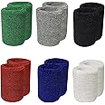 Sports Wristbands Cotton Sweat Bands, for Basketball, Baseball, Running Athletic Sports.