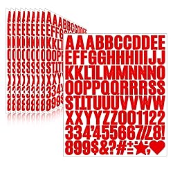 Llewyn 970 Pcs 10 Sheets Letter Stickers,Self