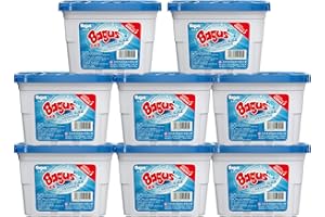 BAGUS Moisture absorbers Boxes (8 Pack) - 10.5 Oz, Dehumidification Box, Moisture Absorber for Closet, Bathroom, Storage, Kitchens, Basement, Laundries, Spaces, Studies, Car, Boats, RVs, Boat.