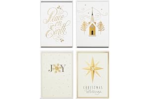 Image Arts Boxed Religious Christmas Cards Assortment, Peace on Earth (4 Designs, 24 Cards with Envelopes)