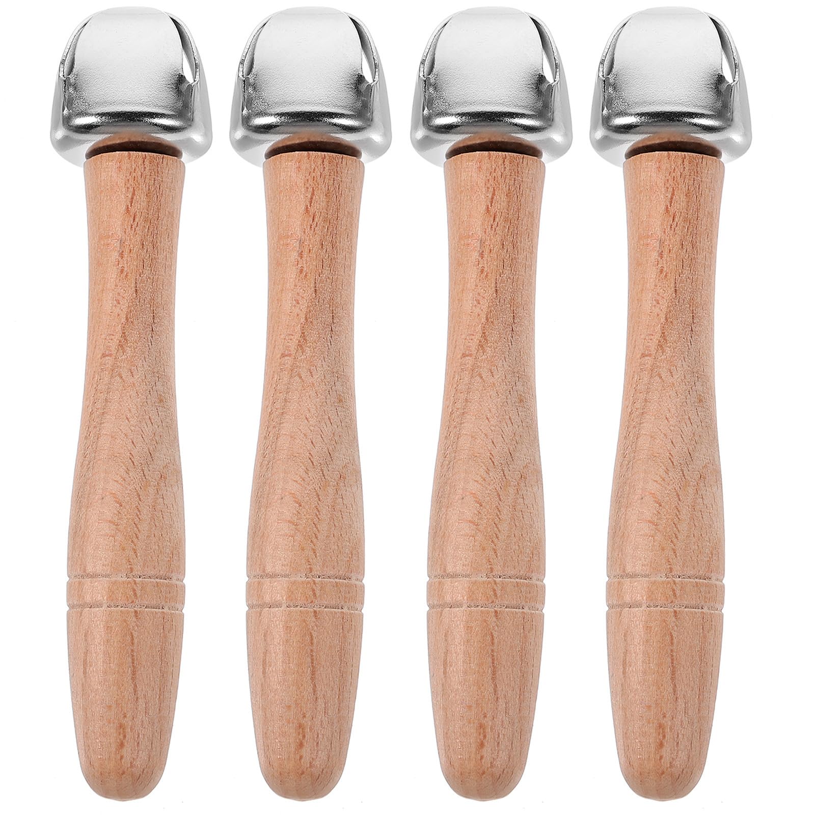 TOYANDONA Toys Set of 4 Wooden Hand Shaker Educational Infant Musical Toys for Toddlers Lightweight and Portable