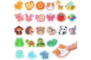 LASNTEN 50 Pcs Anxiety Sensory Stickers Calm Stickers Reusable Sensory Strips Adhesive Textured Strips Toys Stress Anxiety Relief Items for Adult Teen Classroom Desk Office Fidget Supplies (Animals)