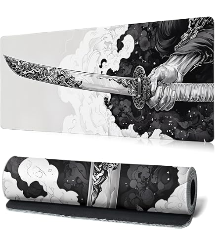 Amazon.com: Katana Gaming Mouse Pad Japanese Samurai Sword Black
