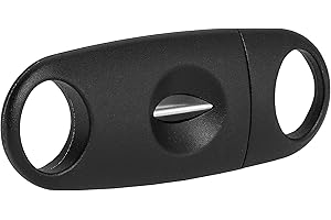 Xikar VX V-Cut V Cutter, Cigar Cutter, Up to 64 Ring Gauge, Razor-Sharp Blade Provides A Clean Cut Every Time, Concave Design for Cigar Rest, Black