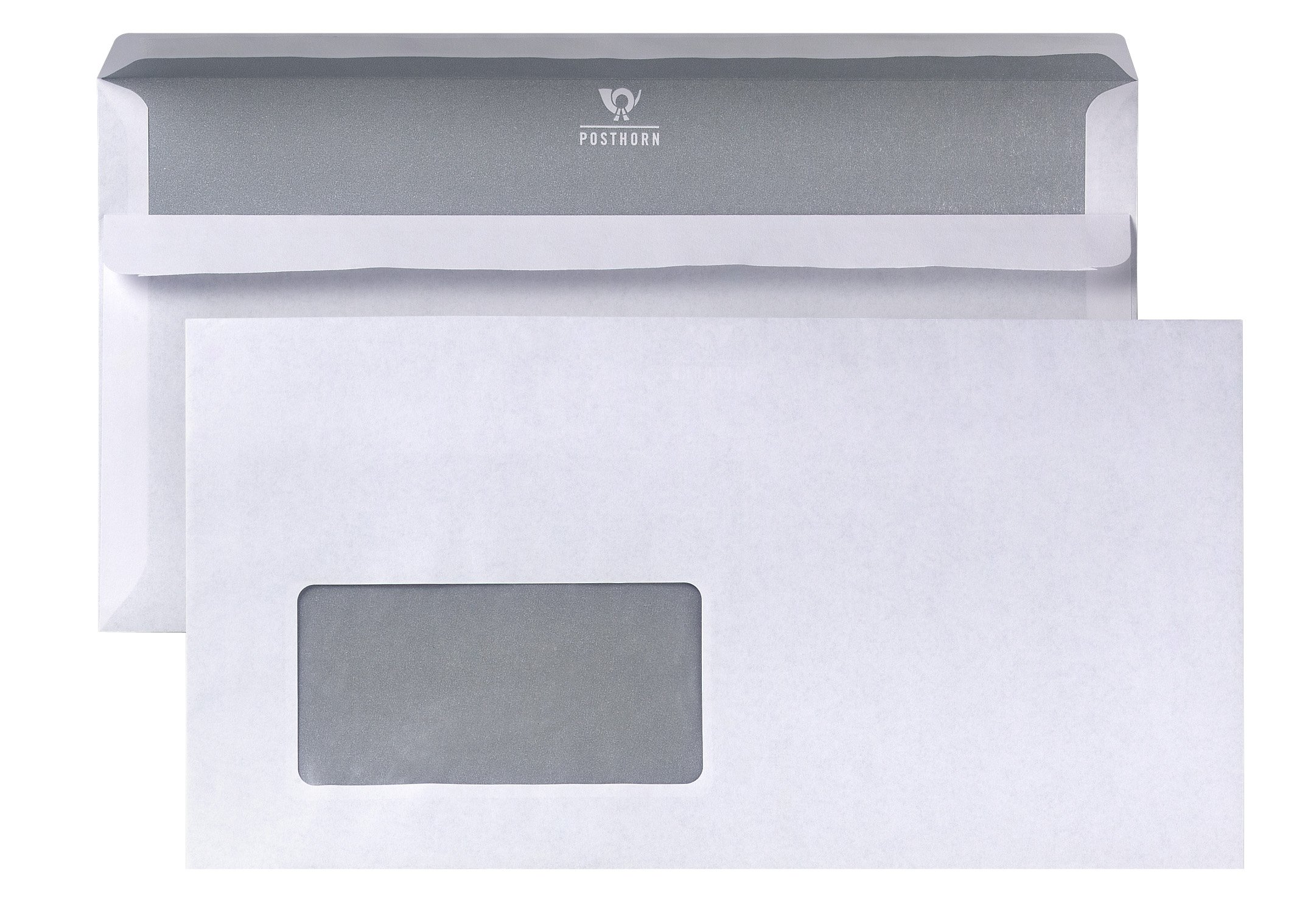 Bong Bauwens 2239144 Compact Envelopes with Windows Press Seal 125 x 235 mm White Pack of 1000