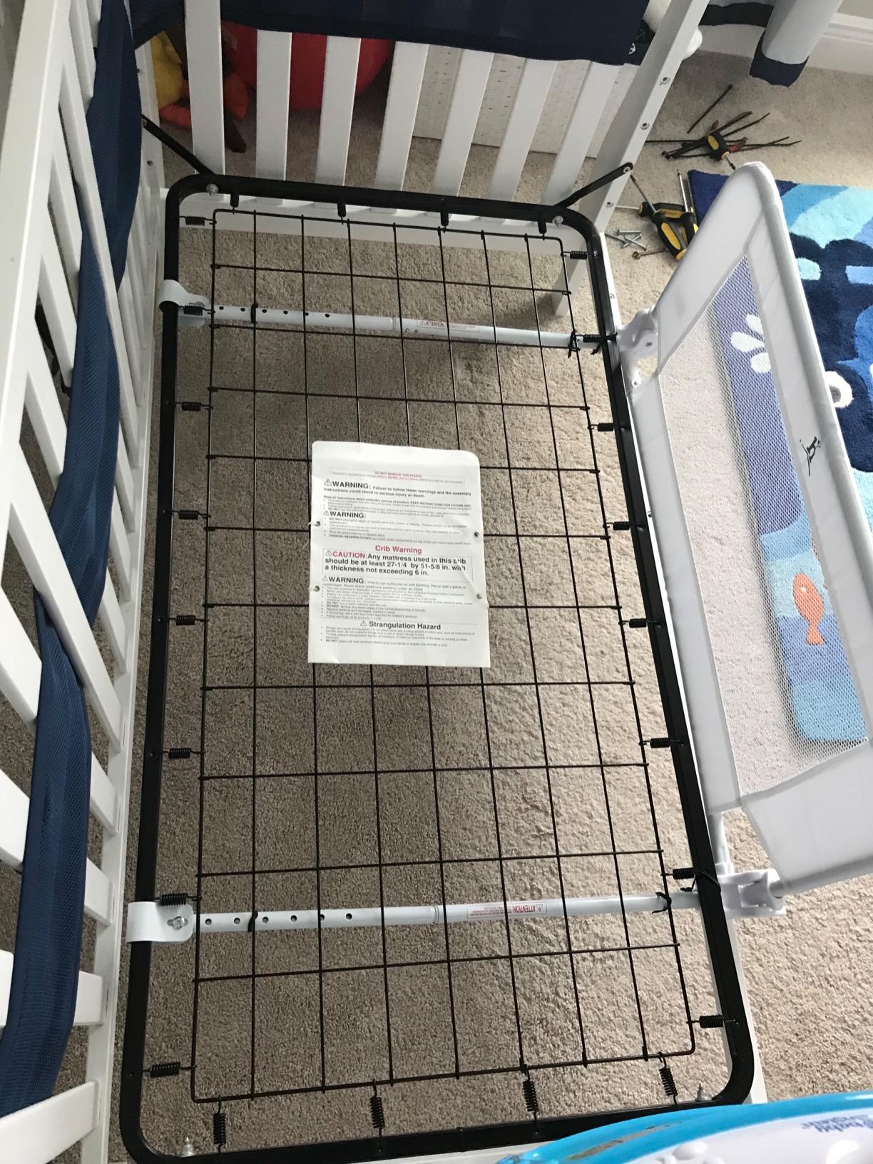 9/mo Finance hiccapop Convertible Crib Bed Rail for Toddlers Crib