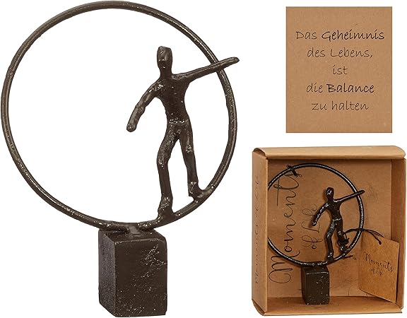 Amazon De Preis Am Stiel Skulptur Balance Dekoration Wohnung Modern Dekofigur