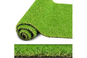 ZGR HOME&GARDEN Realistic Artificial Grass Rug 3 FT x 5 FT Fake Faux Turf Grass, ZGR 0.8" Indoor Outdoor Patio Garden Lawn Landscape Balcony Synthetic Grass Mat, 4-Tones, Drain Holes, Rubber Backing