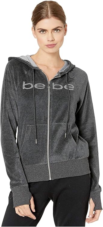 Velour zip hoodie Clearance