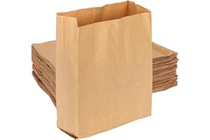 Hospeco KL Waxed Kraft Feminine Hygiene Liner Bag with Gusset (Case of 500), 10.25” x 7.5” x 3.5”
