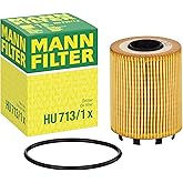 Mann Filter HU 713/1 x Cartridge Oil Filter Replacement Compatible With Dodge Dart (2013-2016), FIAT 500 (2012-2017), 124 Spider (2017), 500L (2014-2017), 500X (2016-2017), Jeep Renegade (2015-2017)