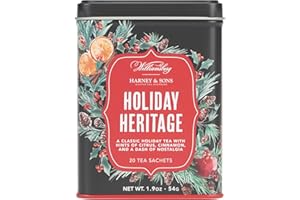Harney & Sons Holiday Heritage Colonial Williamsburg Blend | Black Tea with Warm Apple, Cinnamon, and Orange Peel,20 Count (Pack of 1)