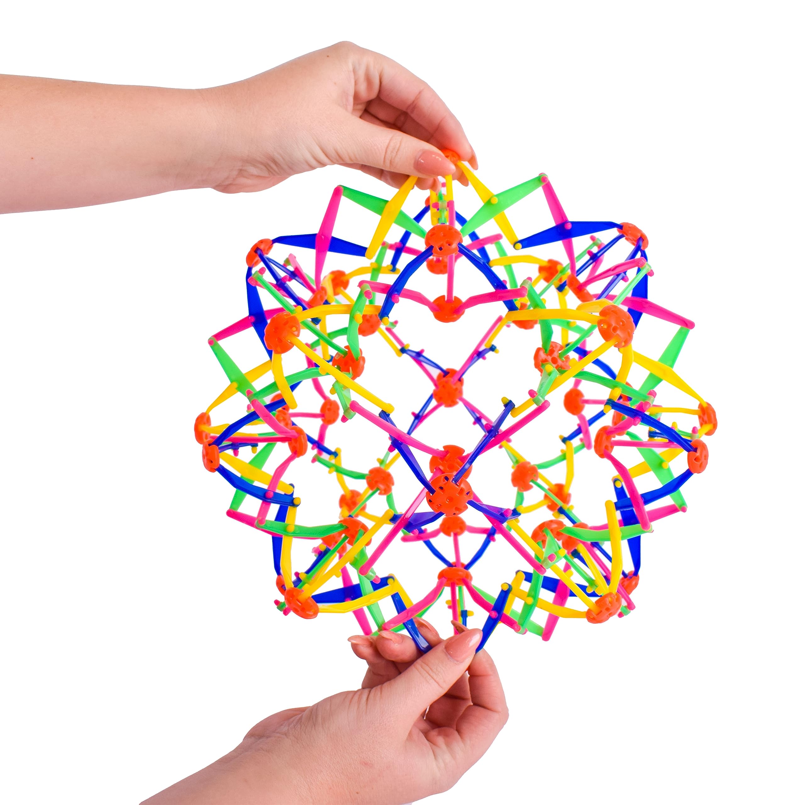 Sunny Days Entertainment Nucleus Expandable Ball – Breathing Toy Sphere for Kids & Adults – Expands from 5.5’’ to 10"