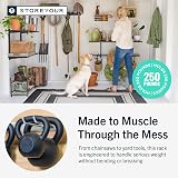 StoreYourBoard Heavy Duty Garden Tool Rack 4 Slot Steel Garage Wall Rack view 5