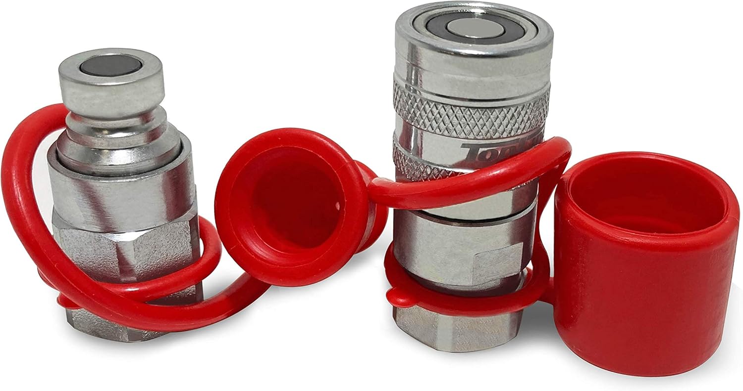 Connect Quick Face Flat Thread SAE 3/8 TL47 Hydraulic Caps Dust with