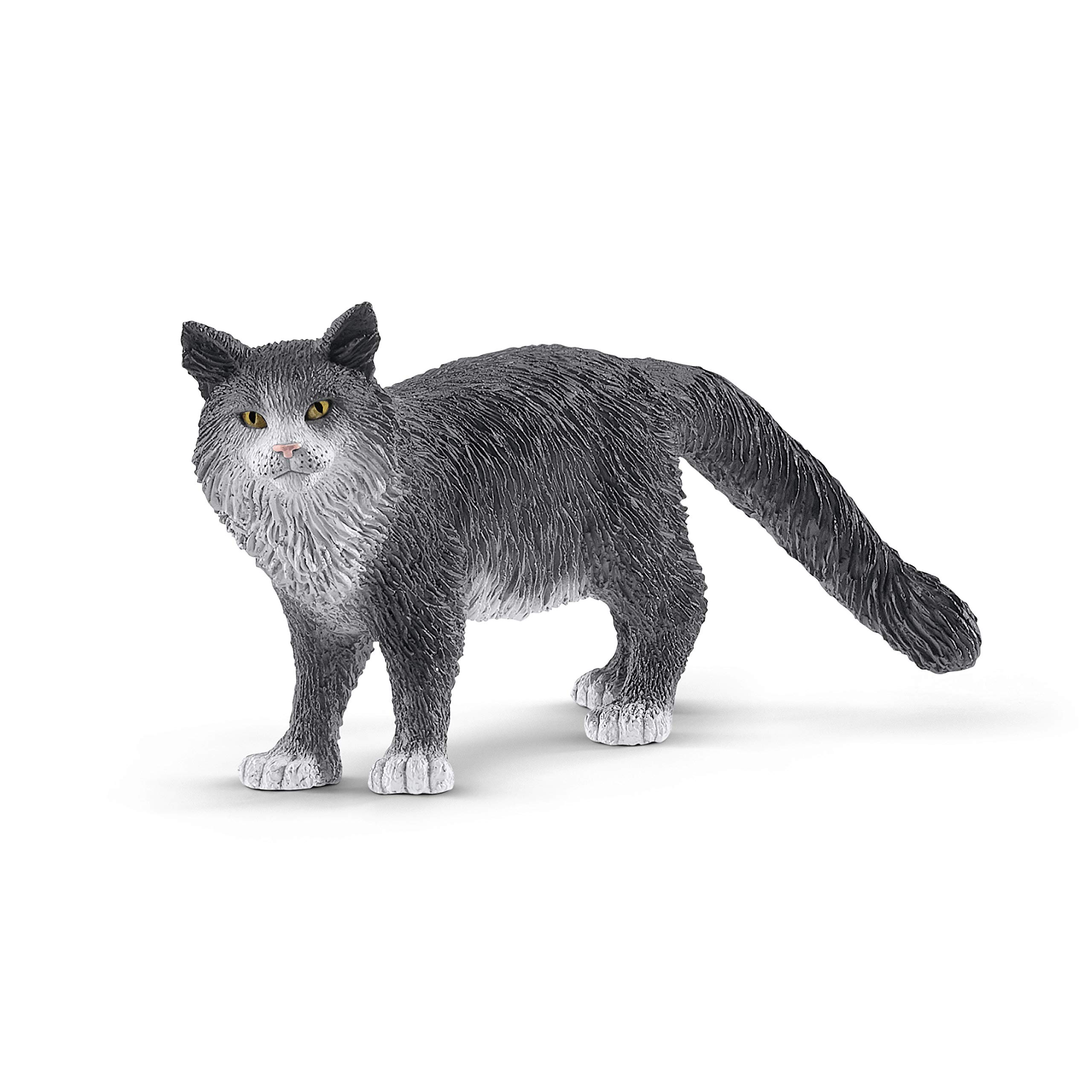 SCHLEICH 13893 Maine Coon cat Farm World Toy Figurine for children aged 3-8 Years