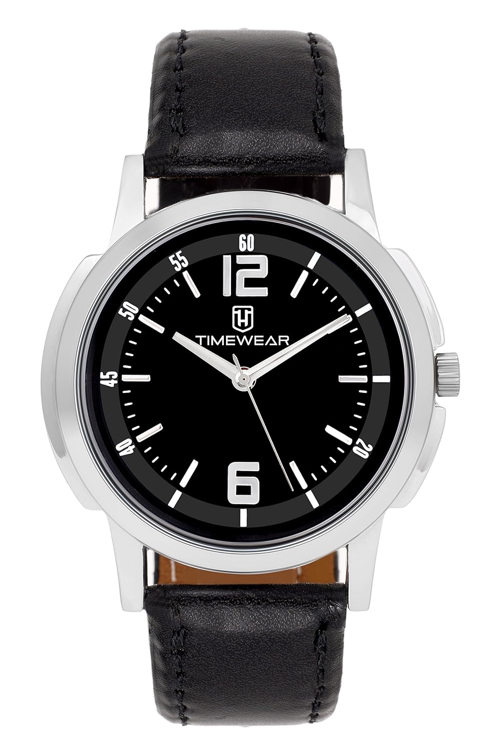 timewear analog black dial men watch - 127bdtg