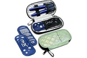 NENYX Insulin Cooler Travel Case with 2 TSA Approved Ice Packs for Insulin Pens and Diabetic Medical Organizer for Diabetes a
