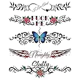 Kink Ink - 5 Large Sexy Naughty Temporary Tattoos