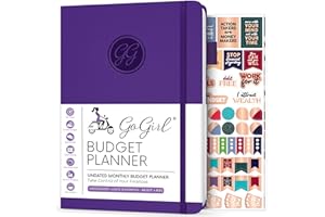 GoGirl Budget Planner – Monthly Financial Planner Organizer Budget Book. Expense Tracker Notebook Journal to Control Your Mon