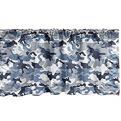 Ambesonne Camouflage Window Valance, Illustration