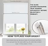 Funky Gadgets White Thermal Blackout Roller Blind 90x165 Easy Fit view 3