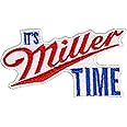 Generic It's Miller Time Patches Iron on Patches for Backpacks, 3.5 x 2.5 x 0.1 in