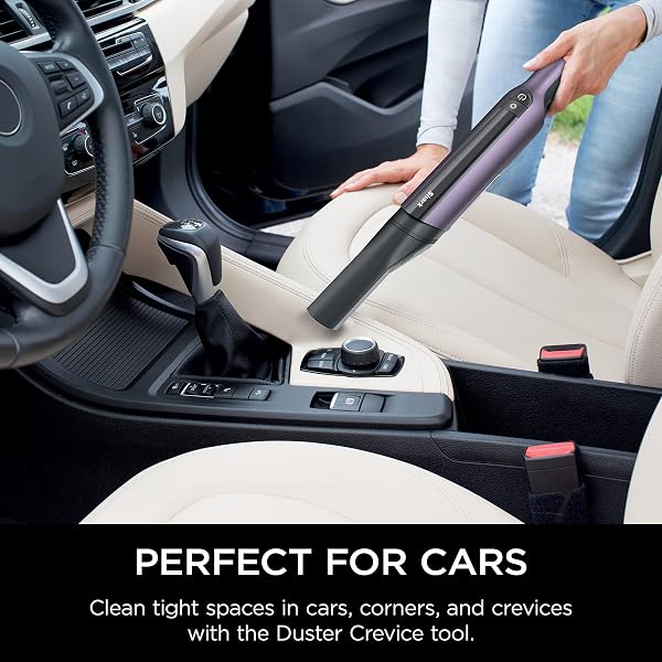 SHARK WV410PR WANDVAC CORDLESS HAND VACUUM, ULTRA-LIGHTWEIGHT & PORTABLE WITH POWERFUL SUCTION & TOOLS FOR PETS, DESIGNED FOR CAR & HOME, VIOLET