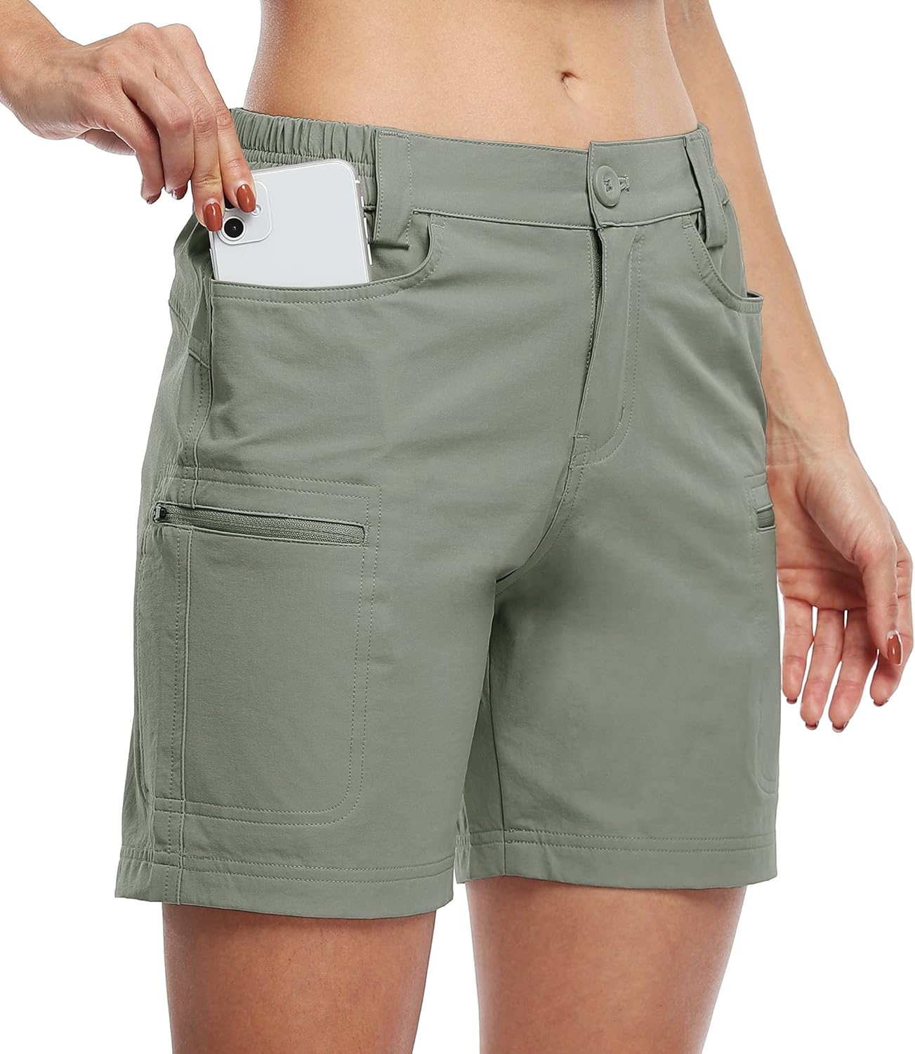 Willit Women's Hiking Cargo Shorts Stretch Golf Active Shorts Water Resistant Outdoor Summer Shorts with Pockets 5" : Sports & Outdoors