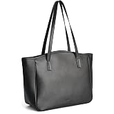 befen Genuine Leather Tote Bags for Women Zipper Handbags Luggage Sleeve | Vintage Suede Leather Tote Bag with Water Bottle Pocket, Ideal Work Travel Purses Everyday Shoulder Bag