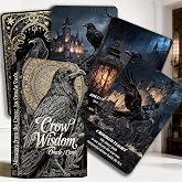 MISS FIRE Crow Oracle Cards 55-Card Deck, Mindfulness and Divination Cards for Self-Reflection, Animal Spirit Guidance for Intuitive Readings &amp; Daily Insight