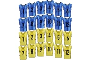 BGHTYYP 24Pack pinnies Soccer Vests Youth Scrimmage Basketball Team Practice Jerseys for Kids Adult Sports Football Pennies