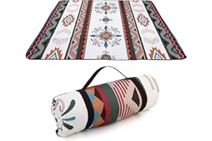 JG AURORA DEER Picnic Blanket Outdoor Extra Large Picnic Mat 80"X80" Camping Blanket Beach Blanket Foldable Waterproof Sand Mat Hiking Travel Family Concerts(Seattle)