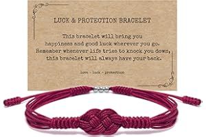 HARACRAFT Infinity Protection Bracelet, Forever Lucky and Safe Multiple Color Tibetan Bracelet, Surfer String Wrap Bracelet for Men, Women, Forever Friendship, Luck and Protection