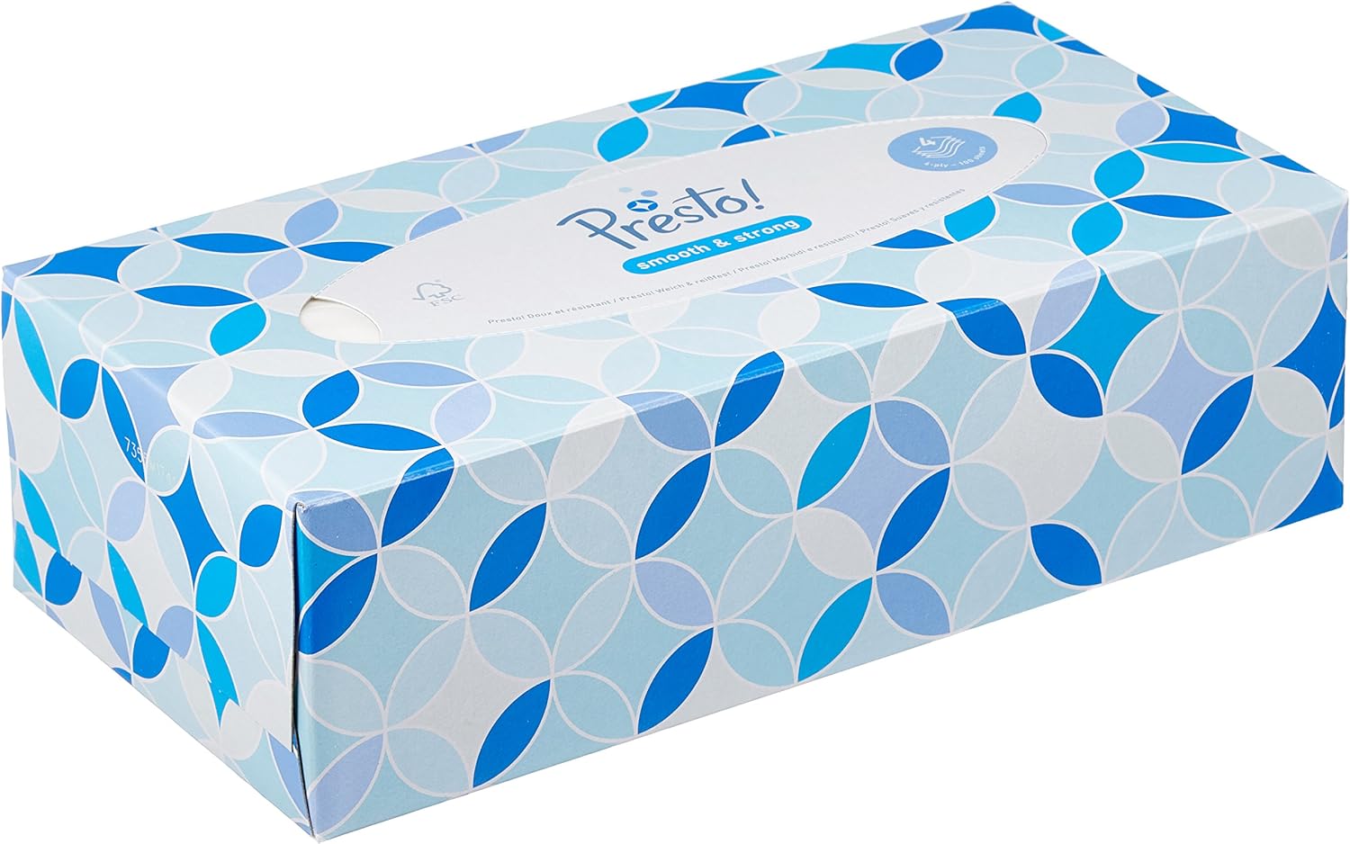by Amazon 4-Ply Facial Tissues, 1200 Sheets (12 Packs of 100 Sheets), White, 100 count (Pack of 12) - Image 3