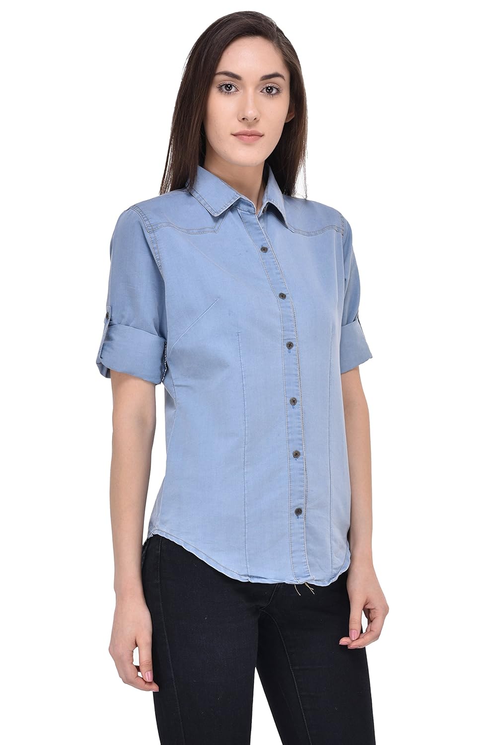 mayra women's denim shirt
